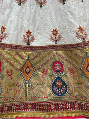Enchanting White Sequins Silk Traditional Lehenga Choli With Dupatta