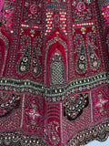 Stunning Pink Embroidered Bridal Lehenga Choli With Double Dupatta