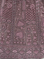 Timeless Pink Net Sequins Bridesmaid Lehenga Choli With Dupatta