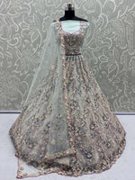 Desirable Sky Blue Multi Thread Work Bridesmaid Lehenga Choli