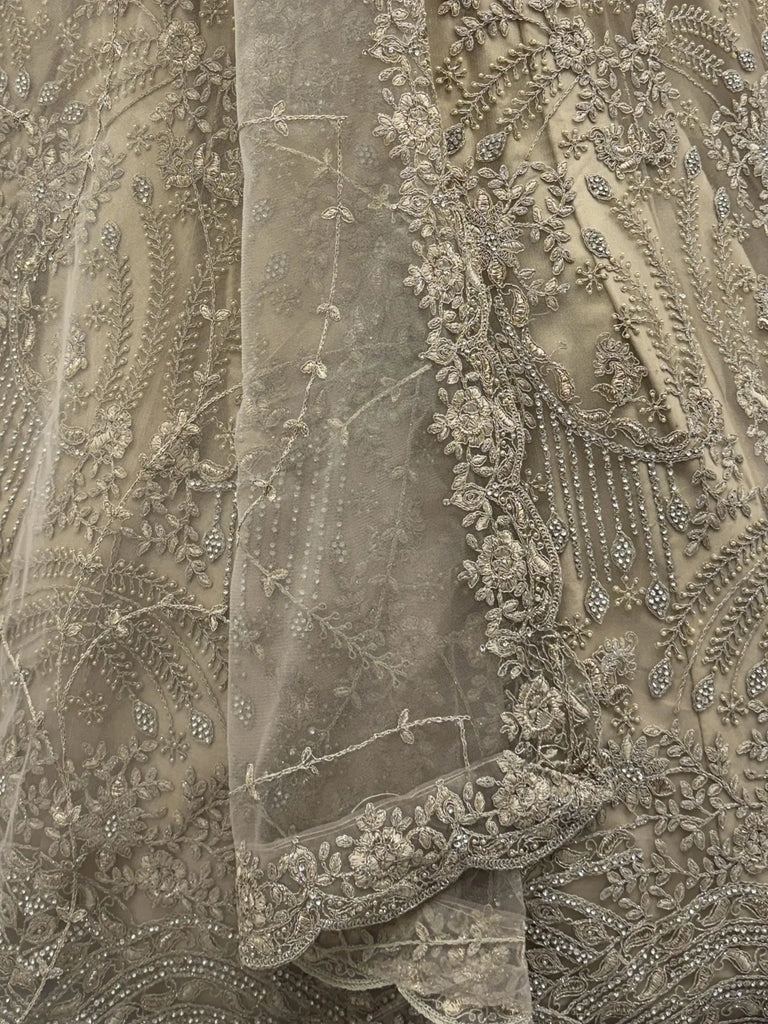 Fantastic Golden Thread Embroidered Net Engagement Wear Lehenga Choli