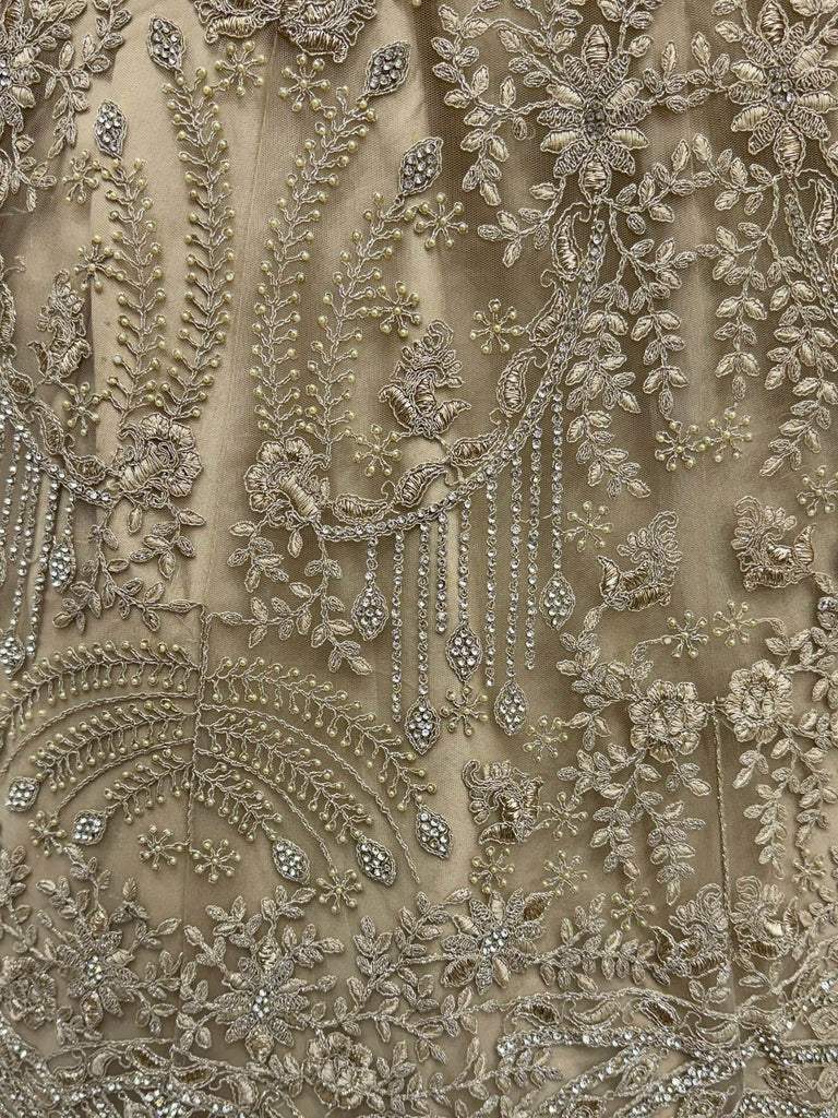 Fantastic Golden Thread Embroidered Net Engagement Wear Lehenga Choli