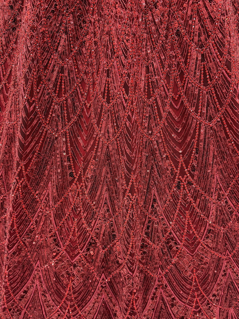 Attractive Maroon Sequins Net Engagement Wear Lehenga Choli