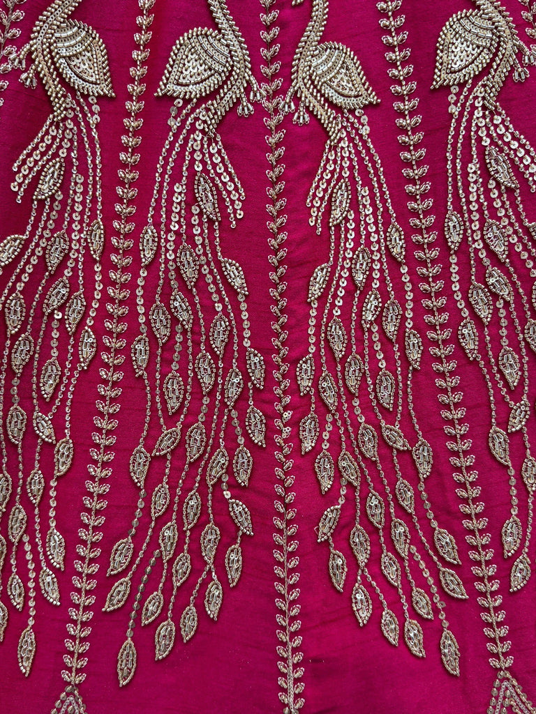 Timeless Pink Dori Work Silk Bridal Lehenga Choli With Double Dupatta