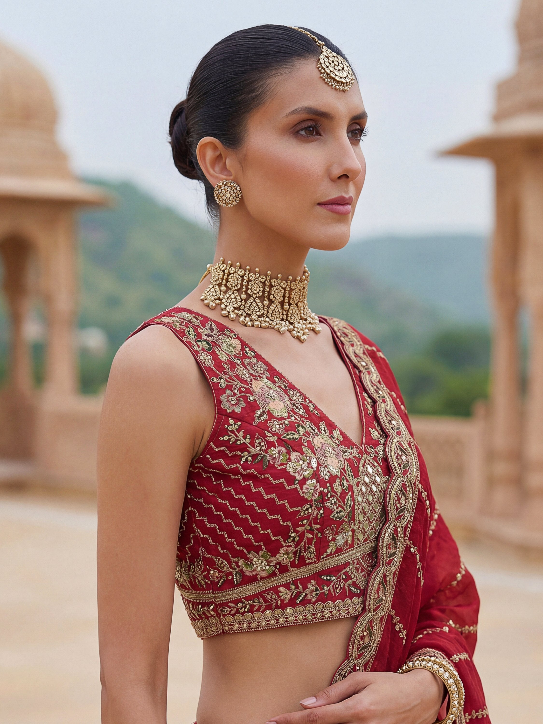 Graceful Multi-Color Patch Work Silk Engagement Wear Lehenga Choli