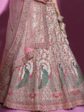 Unimaginable Cream Sequins Embroidered Soft Net Lehenga Choli
