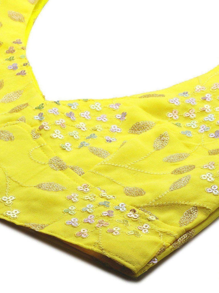 White & Pink Embellished Sequinned Semi-Stitched Myntra Lehenga & Unstitched Blouse With Dupatta