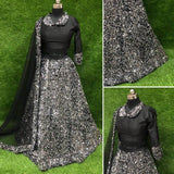 Grey Fully Sequins Velvet Party Wear Lehenga Choli