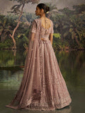 Mesmerizing Mauve Net Sequins Bridesmaid Lehenga Choli With Dupatta
