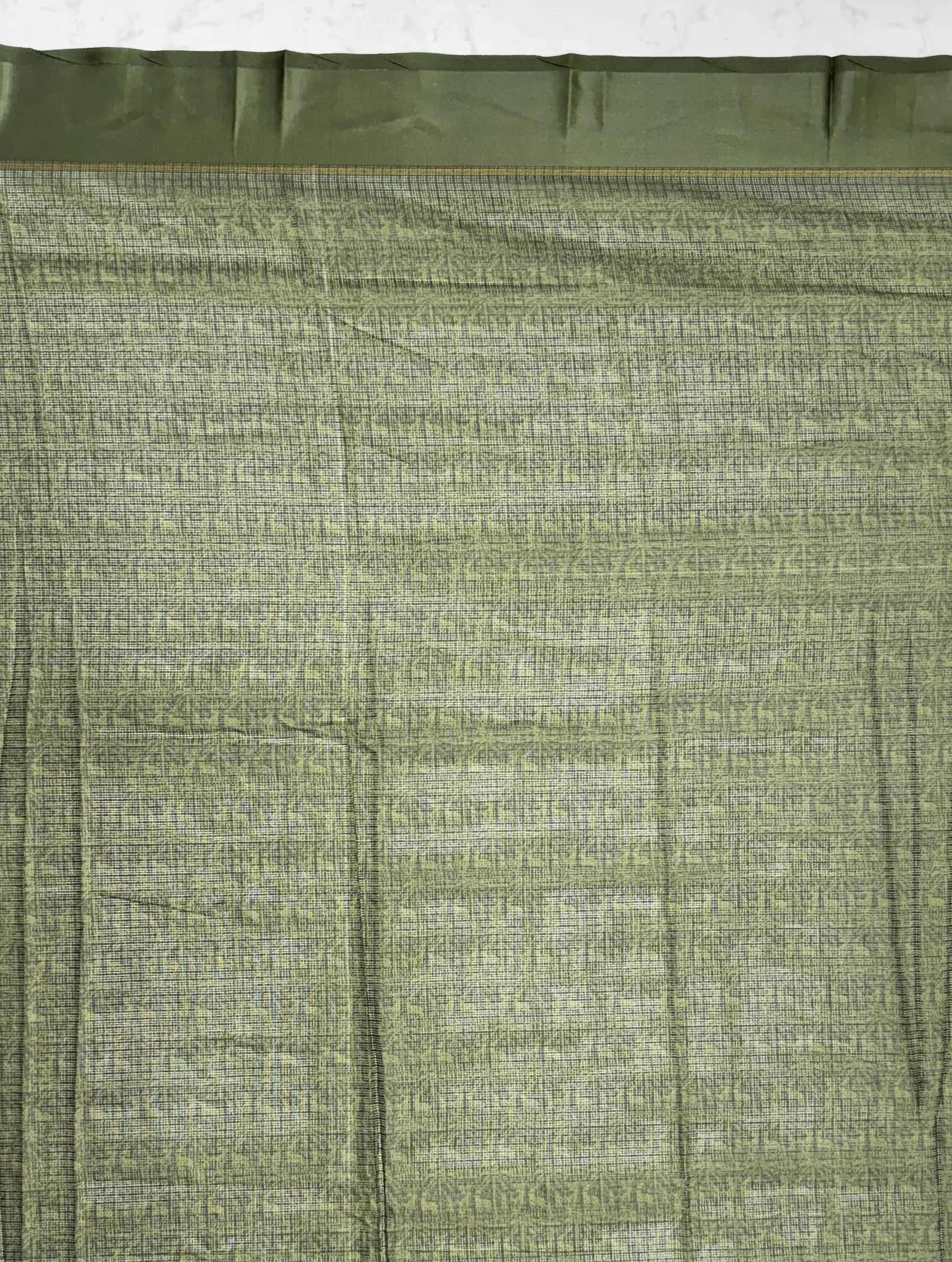 Splendid Green Printed Silk Daily Wear Saree With Blouse