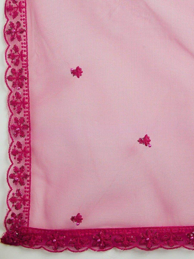 Gorgeous Pink Sequins Net Party Wear Lehenga Choli With Dupatta
