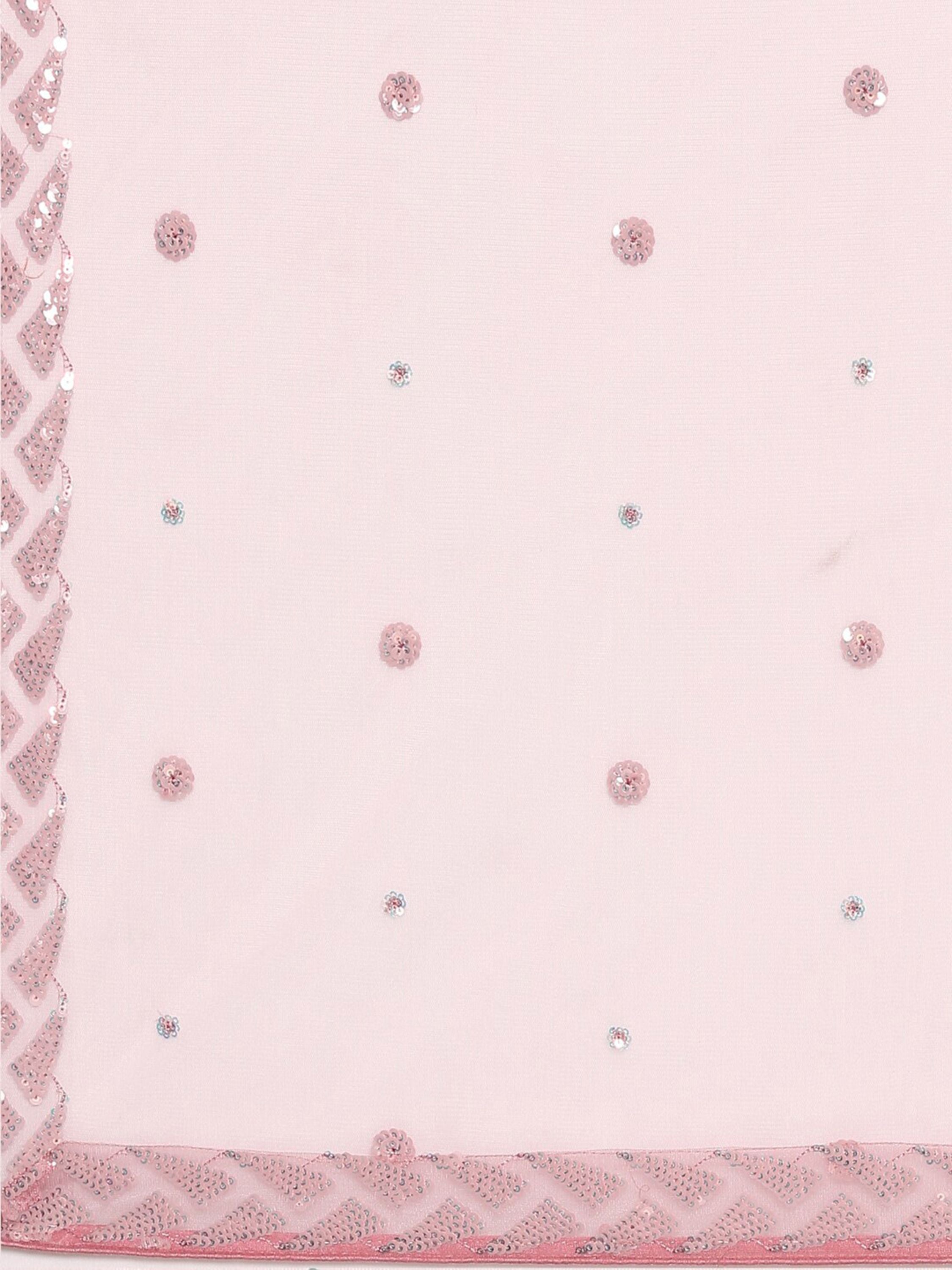 Fantastic Pink Sequins Net Reception Wear Lehenga Choli With Dupatta