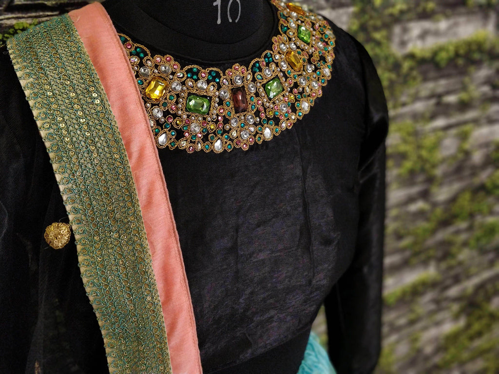 Black Digital Print Velvet Blouse Wedding Lehenga Choli With Dupatta