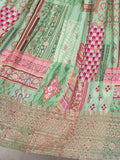 Gorgeous Pista Green Chinon Dori Embroidered Lehenga Choli
