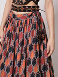 Glorious Black Sequin Embroidered Silk ceremony Lehenga Choli