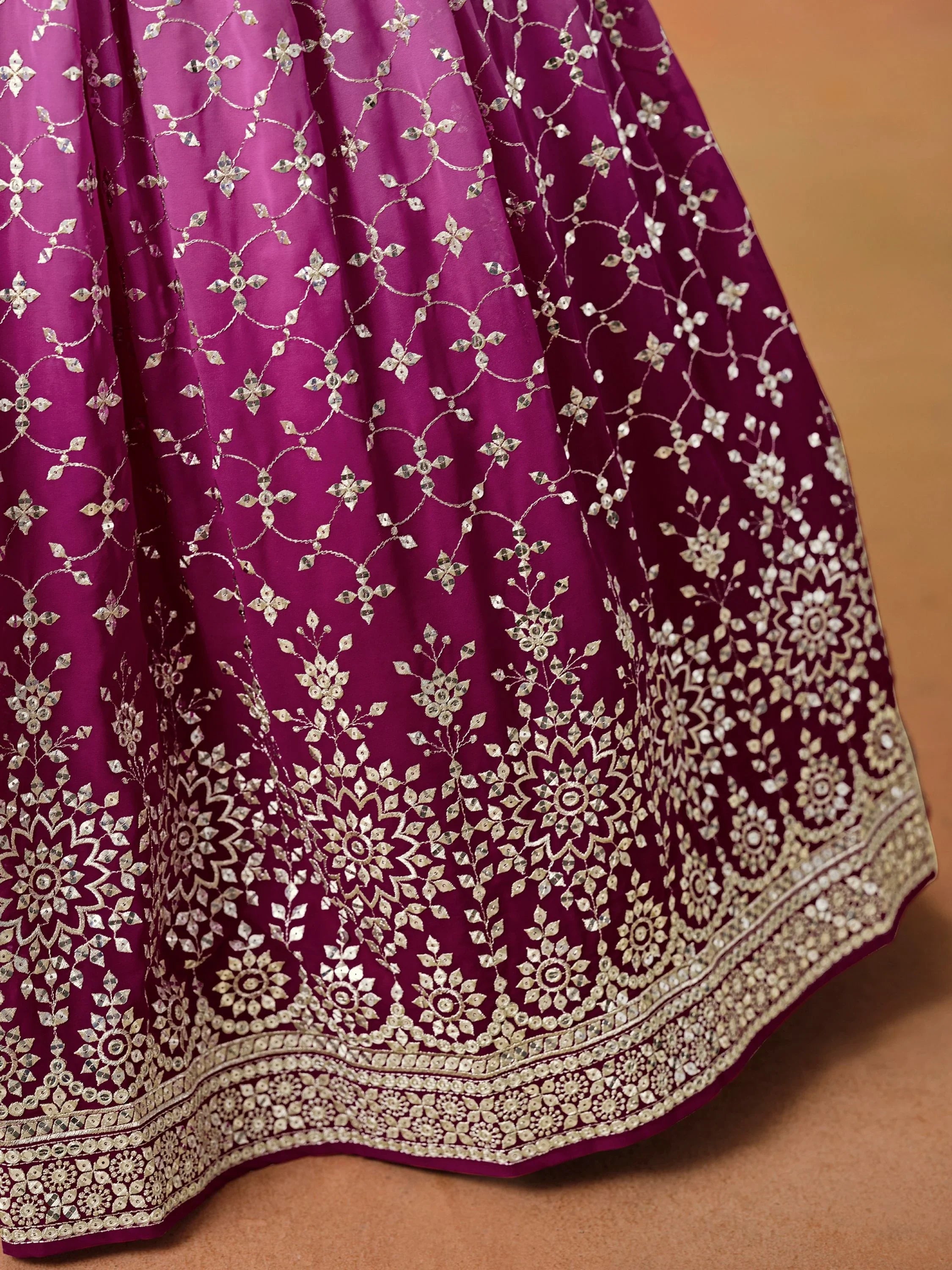 Mesmerizing Pink Embroidered Bridesmaids Lehenga Choli