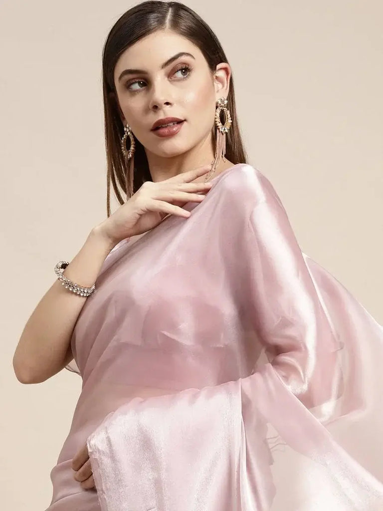 Graceful Peach Jimi Silk Special Party Wear Saree With Choli