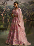 Graceful Pink Floral Embroidered Designer Lehenga Choli With Dupatta
