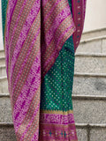 Ravishing Green Weaving Banarasi Silk Function Wear Saree With Blouse