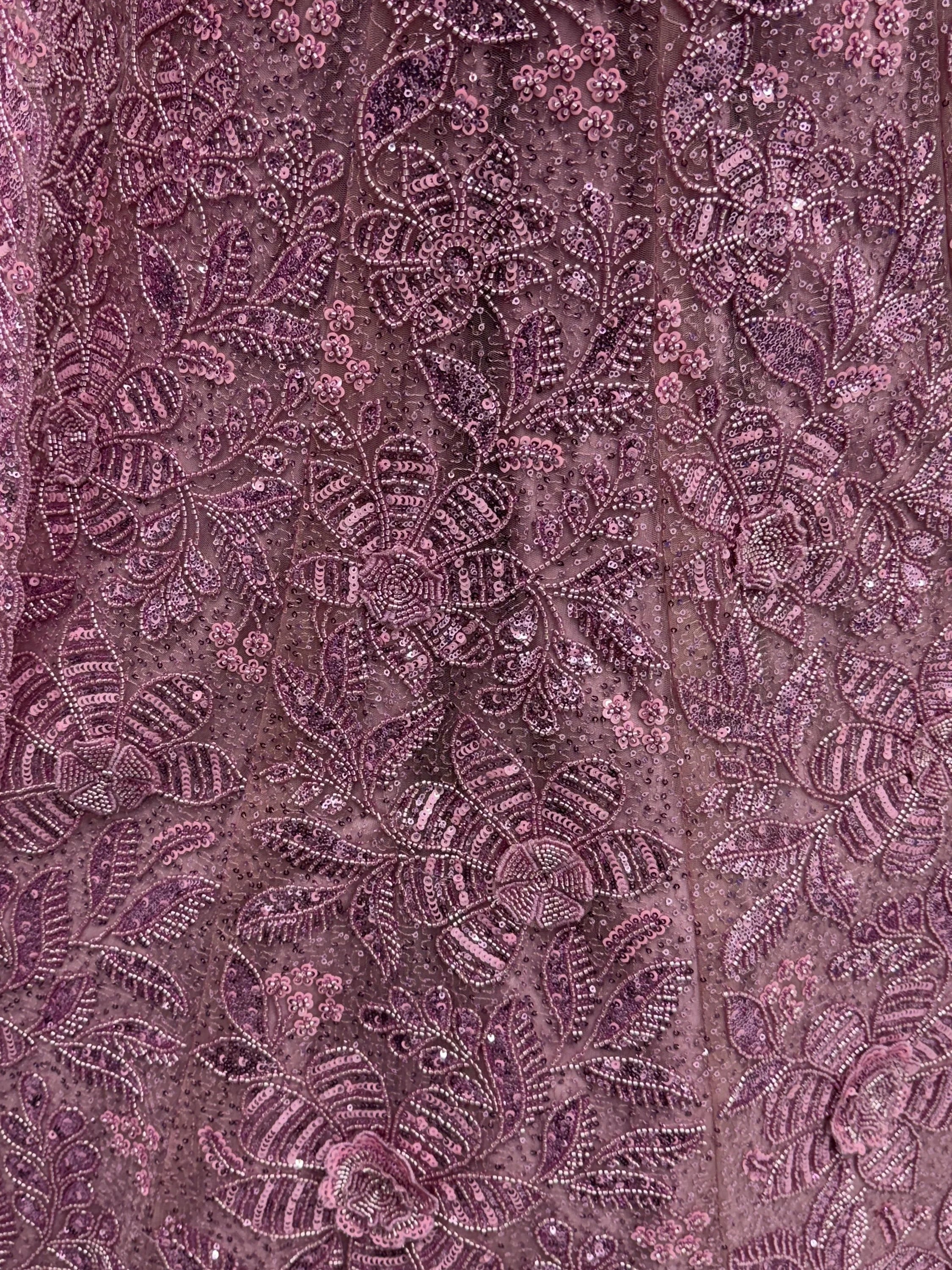 Impressive Purple Sequins Net Reception Wear Lehenga Choli