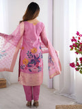 Pretty Baby Pink Chanderi Digital Printed Straight Suit With Dupatta