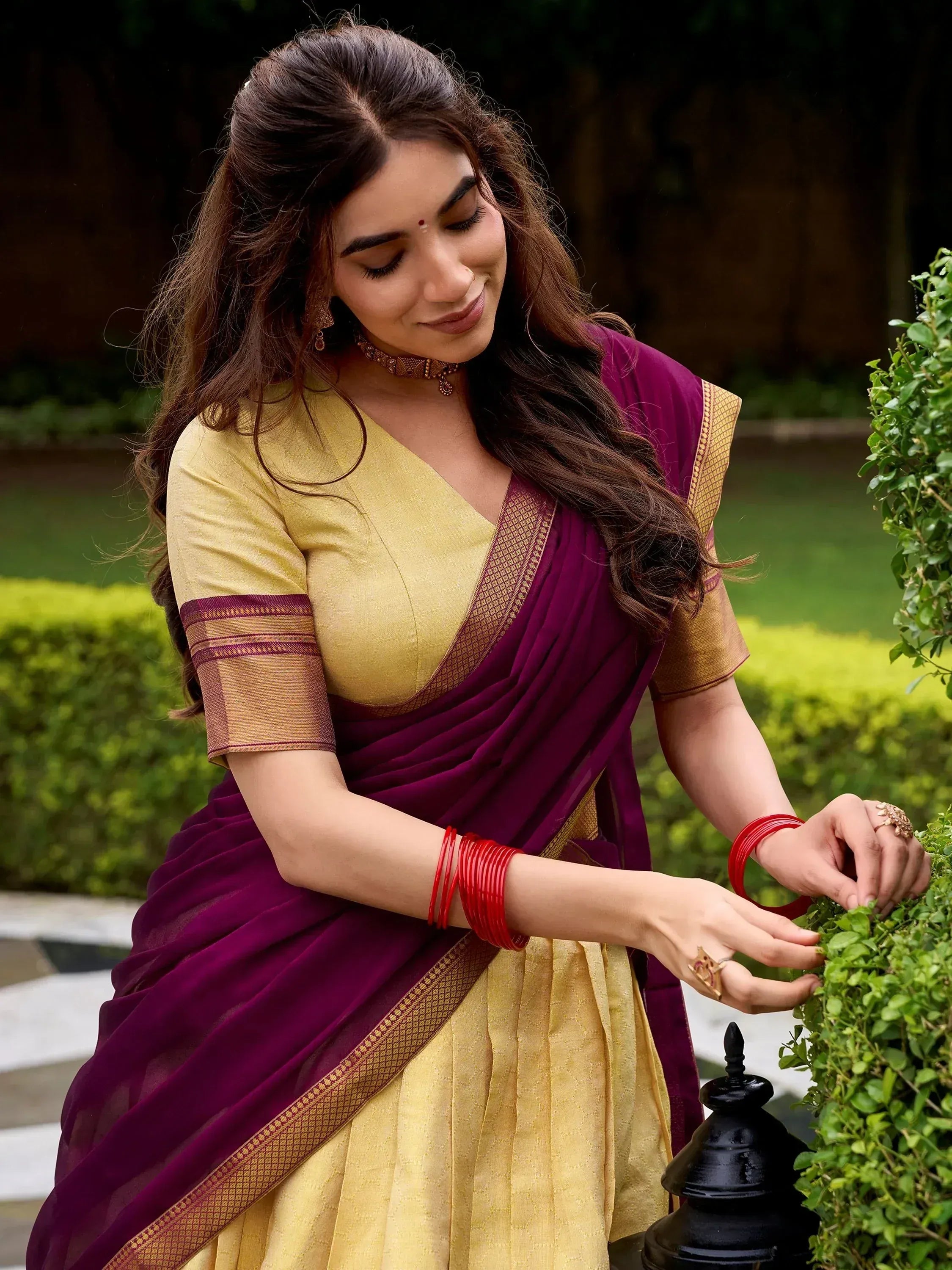 Fabulous Beige Zari Weaving Kanjivaram Event Wear Half Saree Lehenga