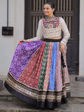 Elegant Multi-Color Digital Printed Cotton Navaratri Wear Lehenga Choli