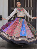 Elegant Multi-Color Digital Printed Cotton Navaratri Wear Lehenga Choli
