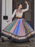 Elegant Multi-Color Digital Printed Cotton Navaratri Wear Lehenga Choli