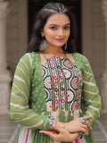 Bewitching Multi-Color Thread Embroidered Georgette Navratri Special Gown