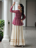 Stylish Red Bandhani Printed Navratri Wear Lehenga Choli