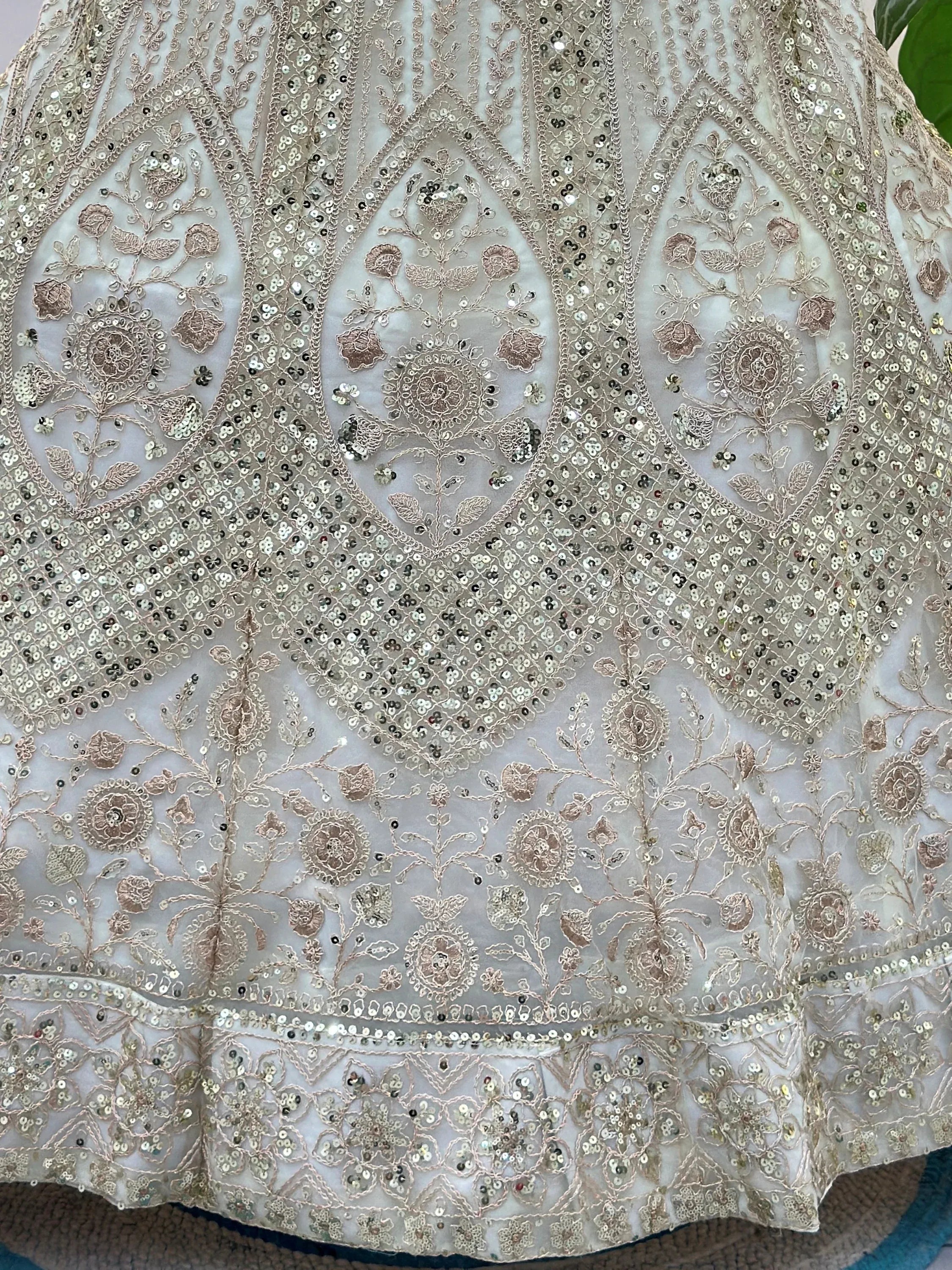 Gorgeous White Embroidered Net Party Wear Lehenga Choli With Dupatta