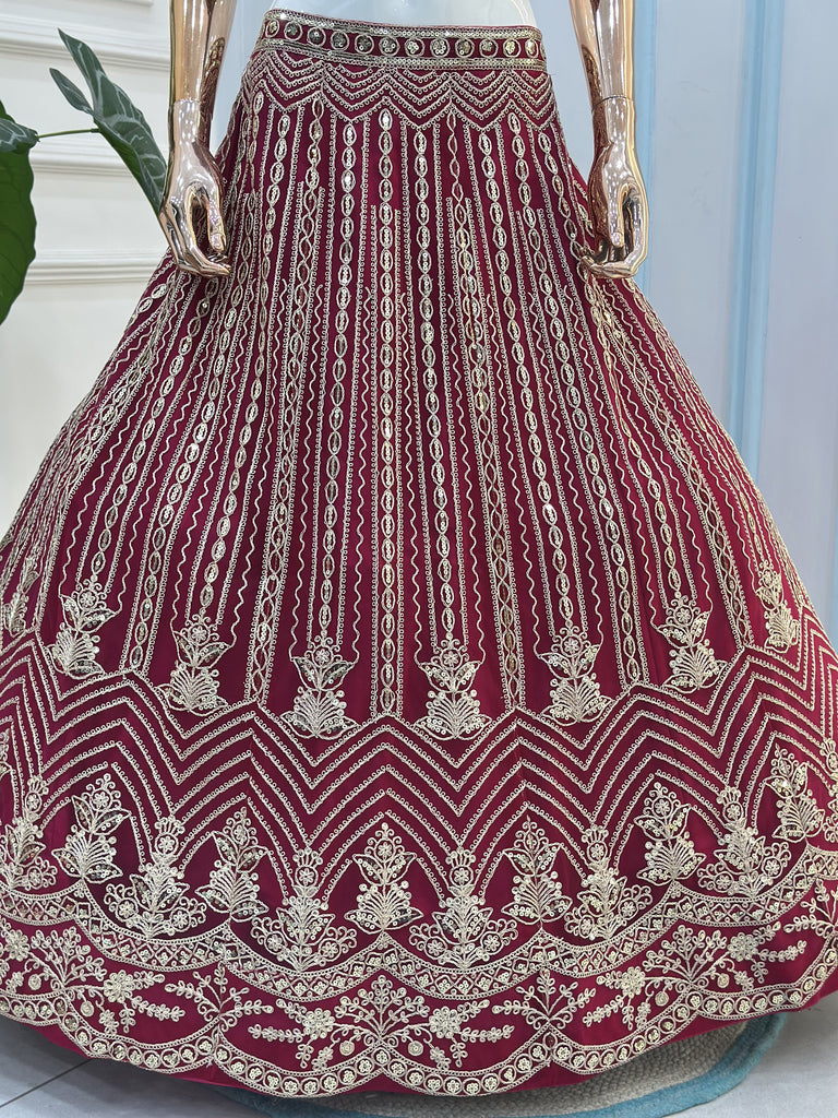 Terrific Pink Codding Embroidered Net Engagement Wear Lehenga Choli