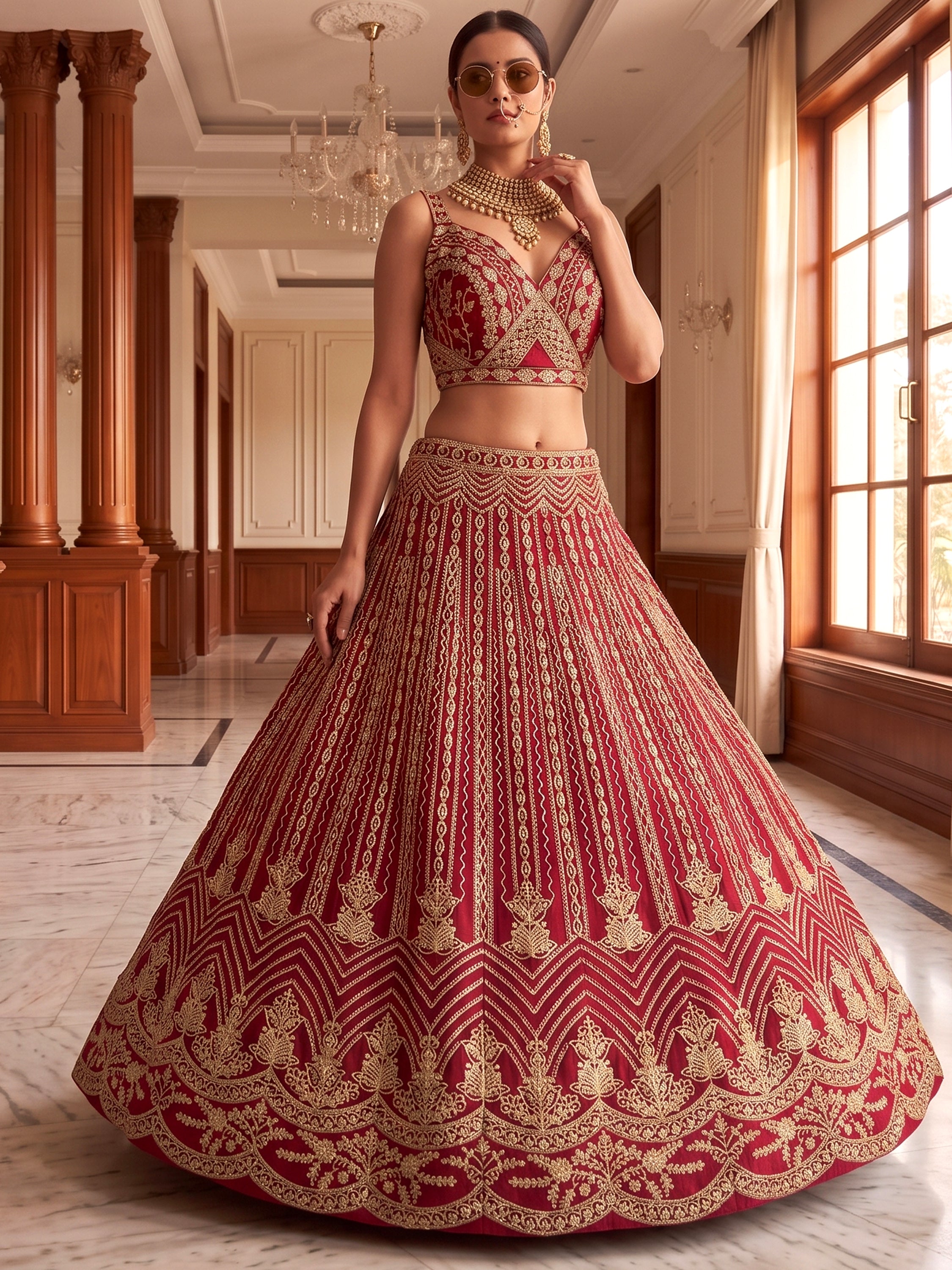 Terrific Pink Codding Embroidered Net Engagement Wear Lehenga Choli
