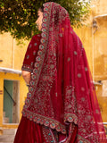 Pretty Maroon Sequins Silk Bridal Wear Lehenga Choli With Double Dupatta