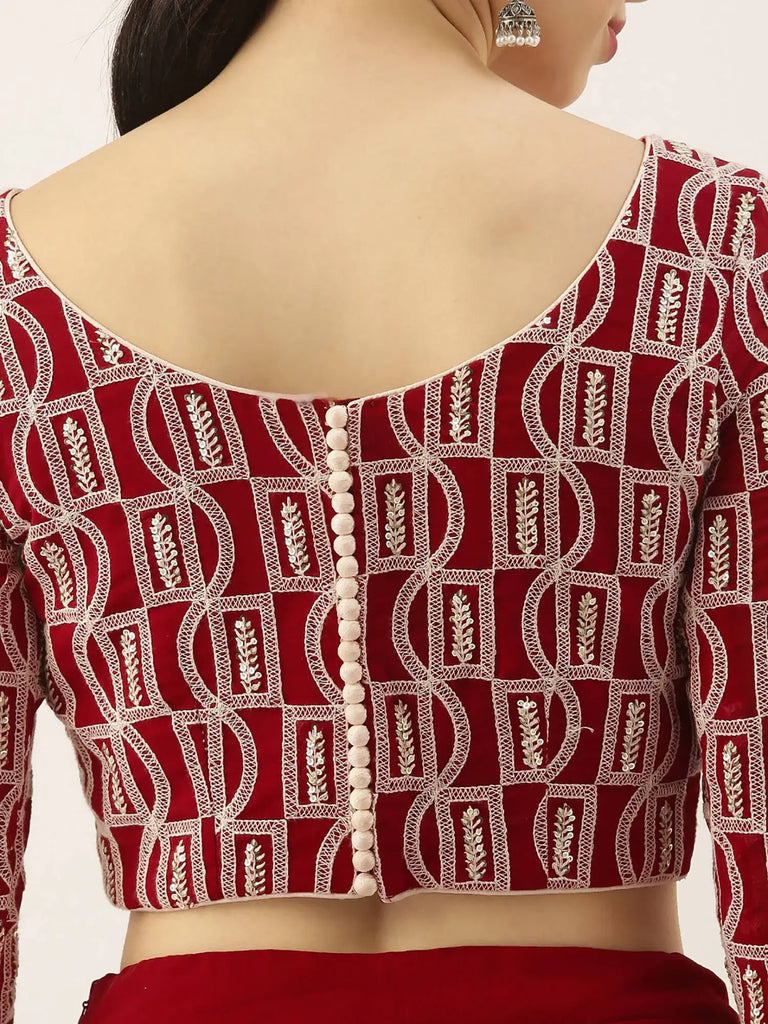 Gorgeous Red Sequins Georgette Reception Wear Lehenga Choli