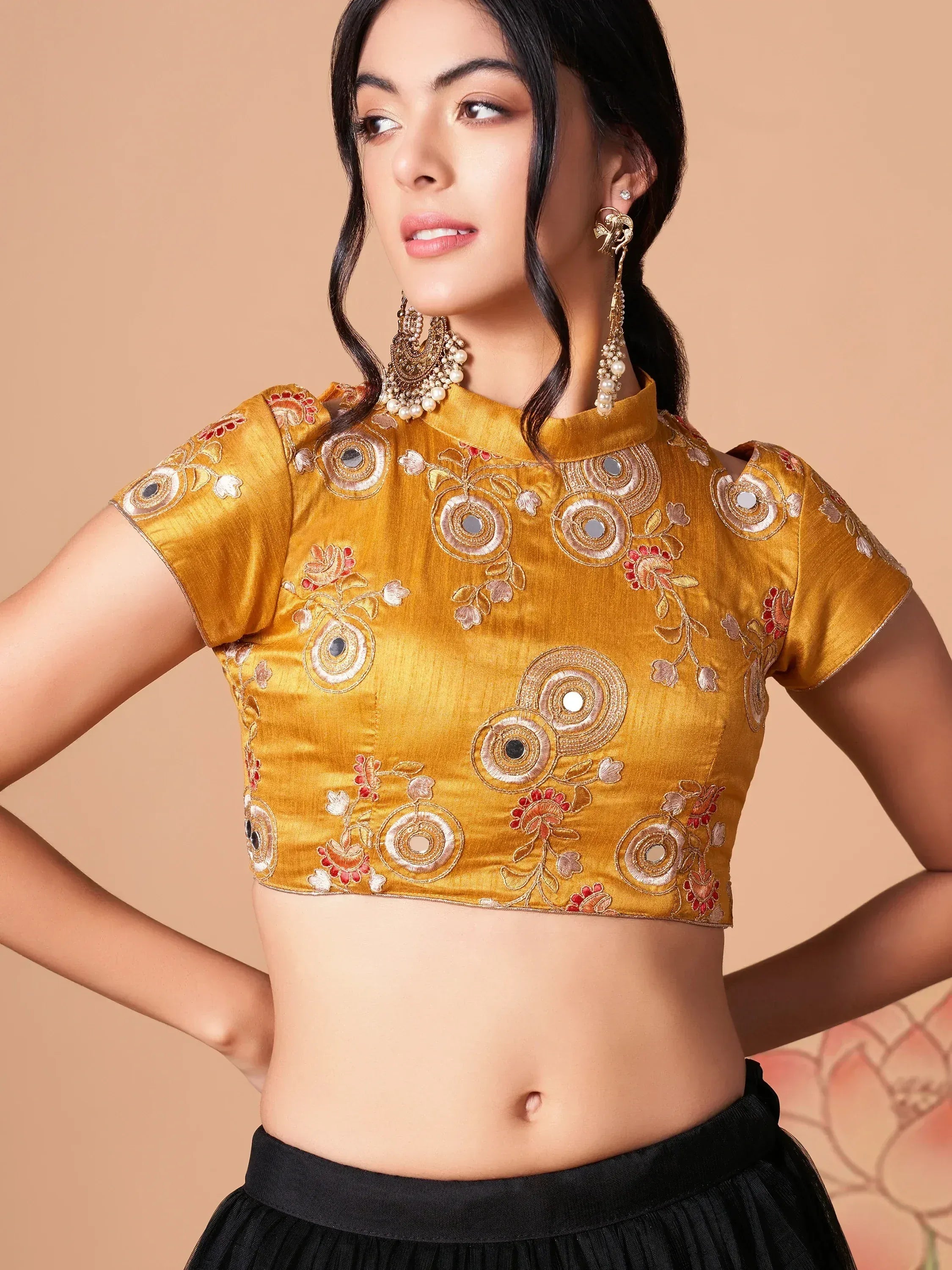Glamorous Black Dori Embroidery Net Designer Lehenga Choli