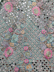 Gorgeous Blue Sequins Embroidered Net Wedding Wear Lehenga Choli