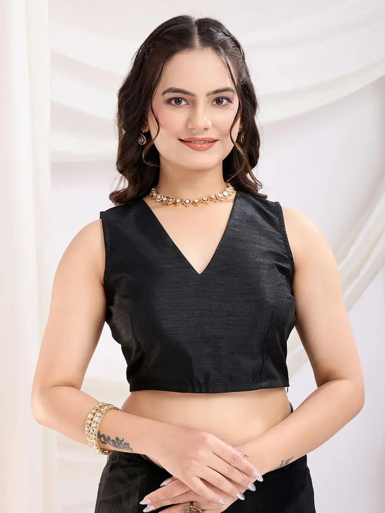Marvelous Black Thread Embroidered Net Party Wear Saree With Blouse