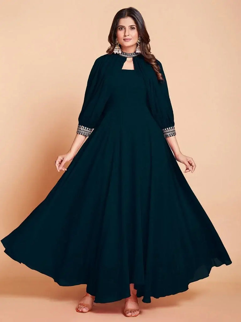 Unveiling the Rama Georgette Dori Work Festive Gown