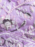 Adorable Lavender Sequins Net Bridesmaid Lehenga Choli With Dupatta - Ethnic Plus In