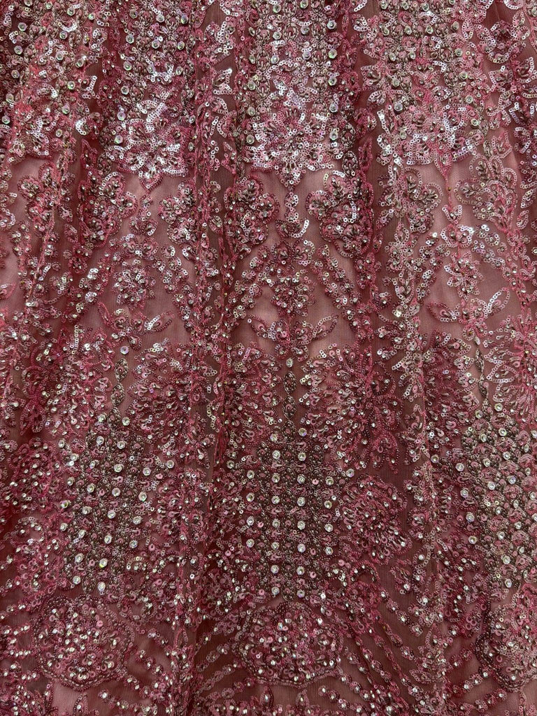 Adorable Pink Sequins Net Engagement Wear Lehenga Choli With Dupatta - Ethnic Plus In