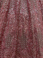 Adorable Pink Sequins Net Engagement Wear Lehenga Choli With Dupatta - Ethnic Plus In