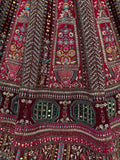 Adorable Red Velvet Thread Embroidered Bridal Lehenga Choli With Dupatta - Ethnic Plus In