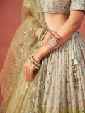 Adorning Yellow Georgette Haldi Wear Lehenga Choli With Dupatta - Ethnic Plus In
