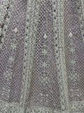 Fascinating Lavender Embroidered Net Lehenga Choli With Dupatta
