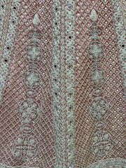 Glamorous Pink Embroidered Net Engagement Lehenga Choli
