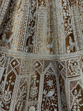 Stunning Brown Thread Work Velvet Wedding Lehenga Choli With Dupatta