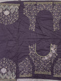 Gorgeous Purple Embroidered Net Wedding Lehenga Choli With Dupatta