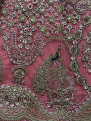 Enchanting Pink Sequins Net Engagement Wear Lehenga Choli